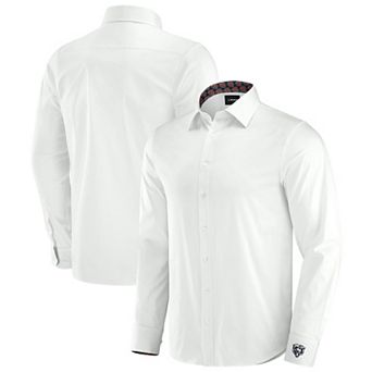 Men's J. Palmer White Chicago Bears Man-In-Motion Long Sleeve Button-Up Dress Shirt