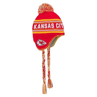 Preschool Red Kansas City Chiefs Jacquard Tassel Knit Hat with Pom
