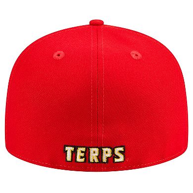 Men's New Era Red Maryland Terrapins 59FIFTY Fitted Hat