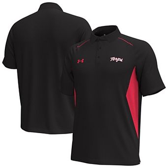 Men's Under Armour Black Maryland Terrapins Title Performance Polo