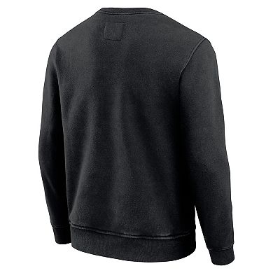 Men's Darius Rucker Collection by Fanatics Black New York Jets Vintage Pullover Sweatshirt