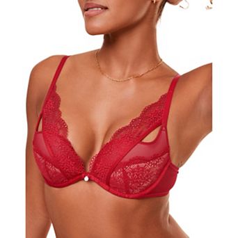 Sylvia Women's Push Up Plunge Bra