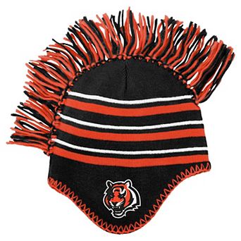 Preschool��Black Cincinnati Bengals Mohawk Stripe Knit Hat