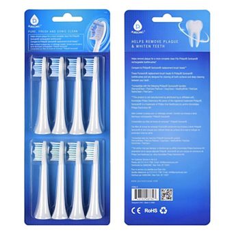 Pursonic Replacement Toothbrush Heads, Compatible With Sonicare Electric Toothbrush 8 Pack