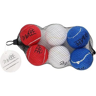 Midlee 4th Of July Dog Tennis Ball Toy Ball- Set Of 6