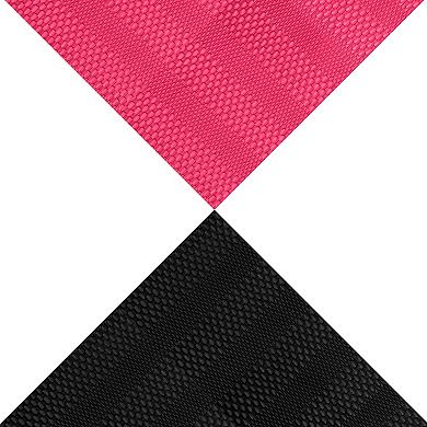 Dainty Home Venice Faux Leather Reversible 2 Pattern Rectangular Placemat Set Of 4