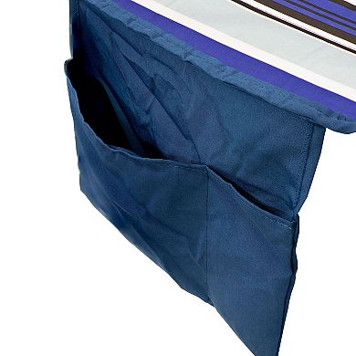 Sunnydaze Metal Spreader Bar Hammock with Pillow - Tropical Palms