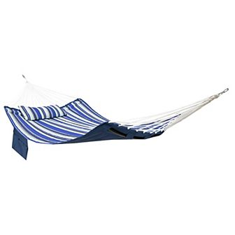 Sunnydaze Metal Spreader Bar Hammock with Pillow