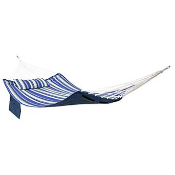 Sunnydaze Metal Spreader Bar Hammock with Pillow