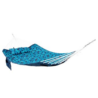 Sunnydaze Metal Spreader Bar Hammock with Pillow