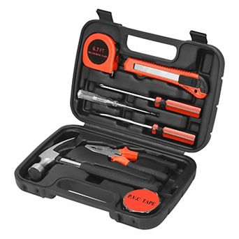 9 pc Household Handy Solutions Tool Set For Everyday Tasks