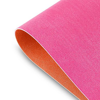 Dainty Home Amalfi Faux Leather Reversible 2 Pattern Rectangular Placemat Set Of 4