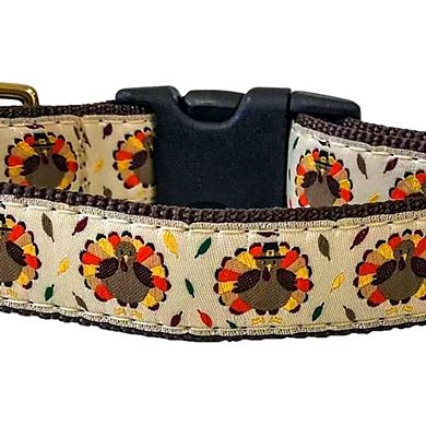 Midlee Thanksgiving Turkey Buckle Dog Collar