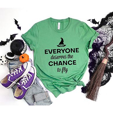 Deserve The Chance To Fly Short Sleeve Graphic Tee