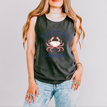 Maryland Fishing Club - Womens Garment Dyed Tank