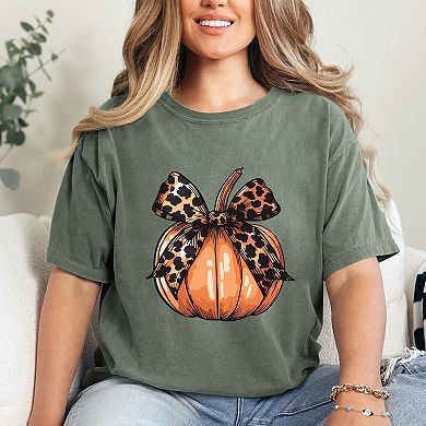 Simply Sage Market Coquette Fall Pumpkin Garment Dyed Tee
