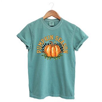 Simply Sage Market Coquette Fall Pumpkin Garment Dyed Tee