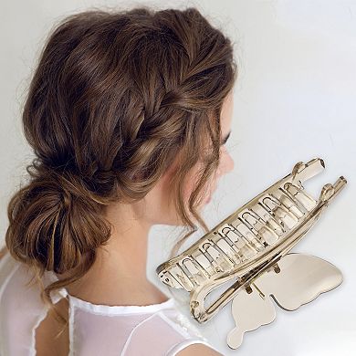 Elegant Butterfly Hair Clips Hairdo Clips For Women 4.33"x2.72"x2.05" 1 Pc