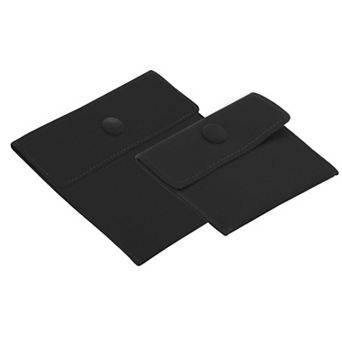 Jewelry Pouch, Soft Velvet Pouch With Snap Button Portable Storage For Necklace Bracelet Earring