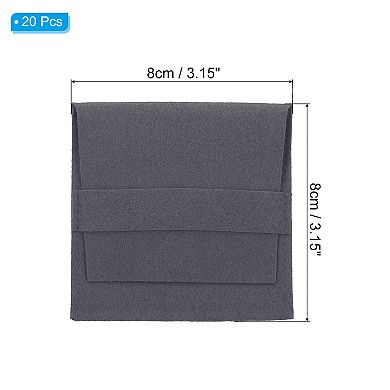 Jewelry Pouches Portable Soft Storage Bags Packaging for Necklace Bracelet