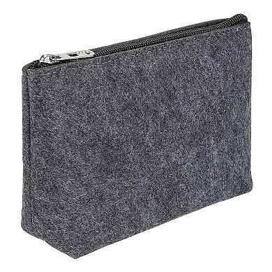 Felt Pencil Bag Pen Case, Stationery Storage Zipper Pouch For Office Organizer