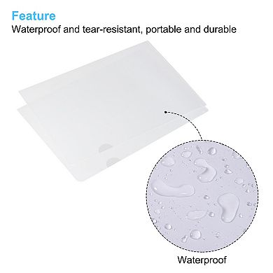 L Type Folders File Project Pocket Paper Document Jacket Sleeve For Office