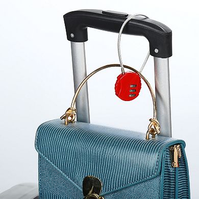 Small Combination Lock 7.8 Inch, 1 Pack 3 Digit Padlock For Gym Locker