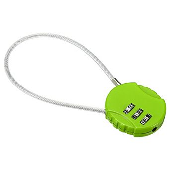Small Combination Lock 7.8 Inch, 1 Pack 3 Digit Padlock for Gym Locker