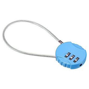 Small Combination Lock 7.8 Inch, 1 Pack 3 Digit Padlock for Gym Locker