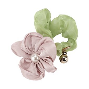 Fashion Elegant Flowers Hair Scrunchies For Women For Girls 1 pc