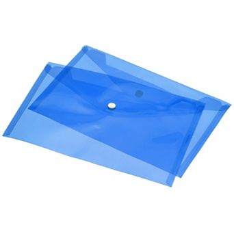 File Folder Plastic Envelopes Document Organizer With Snap Button For Home Office 9.4" x 6.7"