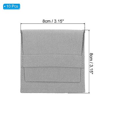 Jewelry Pouches With Band, Microfiber Jewelry Pouches Portable Soft Storage Bags Packaging