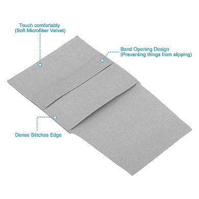 Jewelry Pouches With Band, Microfiber Jewelry Pouches Portable Soft Storage Bags Packaging
