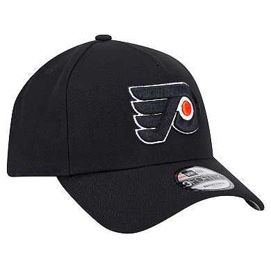 Men's New Era Black Philadelphia Flyers Core A-Frame 9FORTY Adjustable Hat