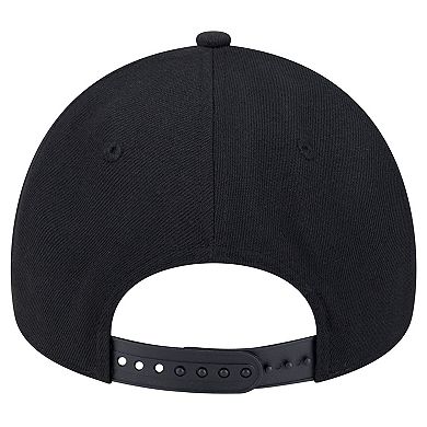 Men's New Era Black Philadelphia Flyers Core A-Frame 9FORTY Adjustable Hat