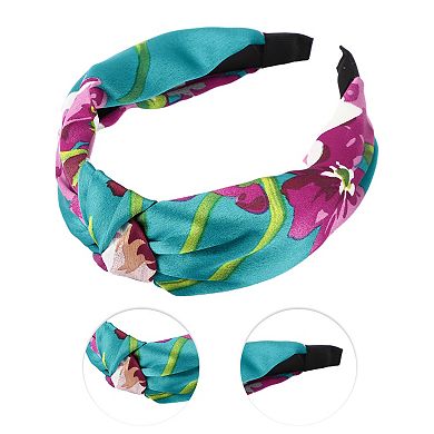 Elegant Knotted Printed Wide Hairband For Women 6.50"x4.92" 1 Pc