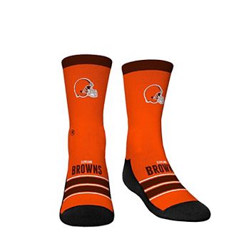 Youth Rock Em Socks Cleveland Browns Gametime Stripe Crew Socks