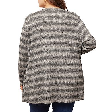 Plus Size Cardigan For Women Long Sleeve Lightweight Loose Casual Open Front Cardigans