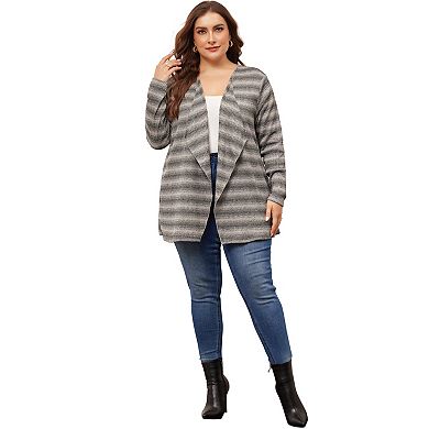 Plus Size Cardigan For Women Long Sleeve Lightweight Loose Casual Open Front Cardigans