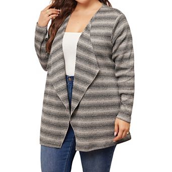 Plus Size Cardigan For Women Long Sleeve Lightweight Loose Casual Open Front Cardigans