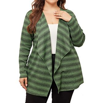 Plus Size Cardigan For Women Long Sleeve Lightweight Loose Casual Open Front Cardigans