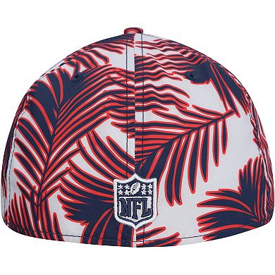 Men's New Era Gray New England Patriots Palms 39THIRTY Flex Hat