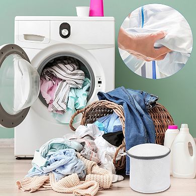 Bra Washing Bag, Cylinder Mesh Laundry Bags For Washing Machine Wash Delicate, Sock, Underwear