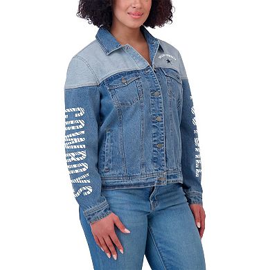 Women's WEAR by Erin Andrews Dallas Cowboys Full-Button Denim Jacket