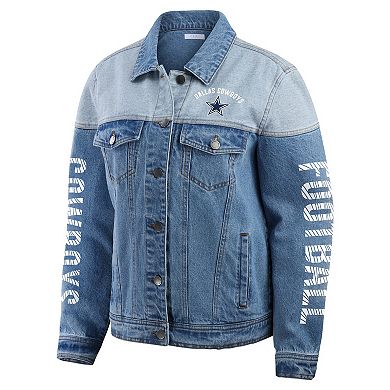 Women's WEAR by Erin Andrews Dallas Cowboys Full-Button Denim Jacket
