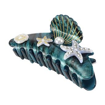 Elegant Scallop Hair Clips Hairdo Clips For Women 4.06"x1.73"x2.20" 1 pc