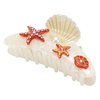 Elegant Scallop Hair Clips Hairdo Clips For Women 4.06"x1.73"x2.20" 1 pc