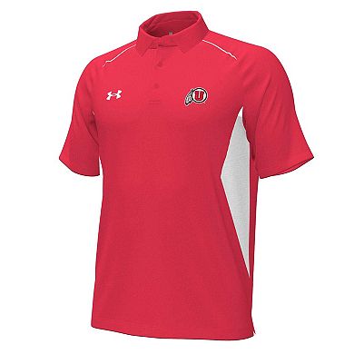 Men's Under Armour Red Utah Utes Title Polo