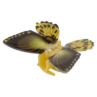 Butterfly Hair Clips Hairdo Clip For Women 4.13"x3.31"x1.38" Black Yellow 1 pc