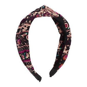 Fashion Elegant Knotted Floral Wide Hairband For Women For Girls 6.69"x4.92" 1 pc